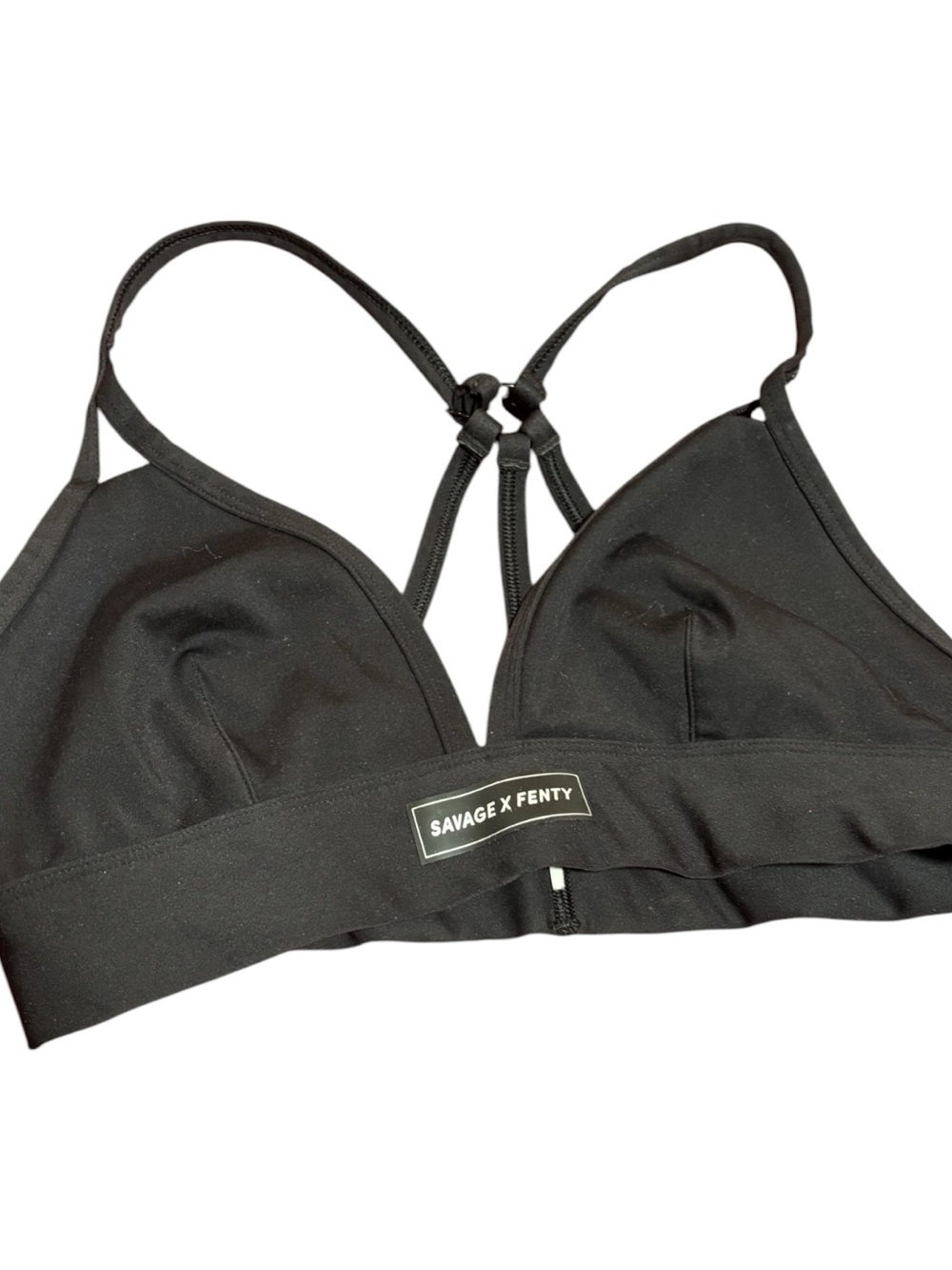 Savage X Fenty Black Strappy Triangle Bralette
